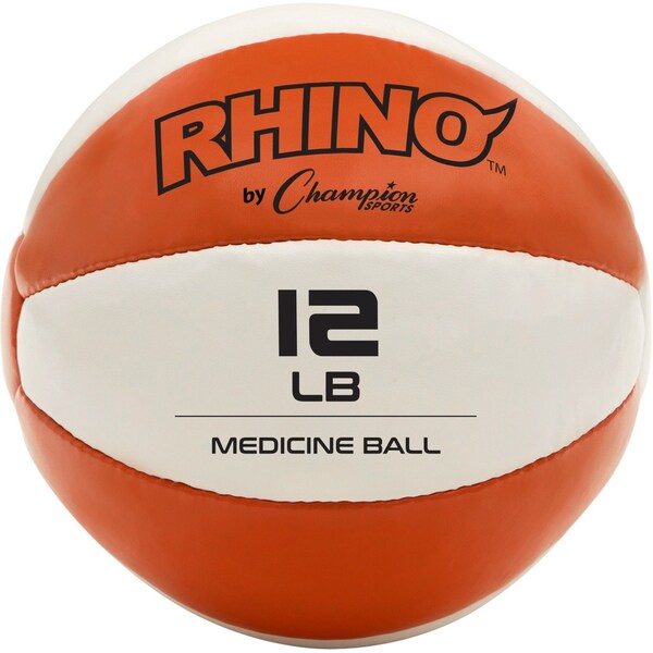 Champion Sports Leather Medicine Ball, 5 kg, 11" D - MB11