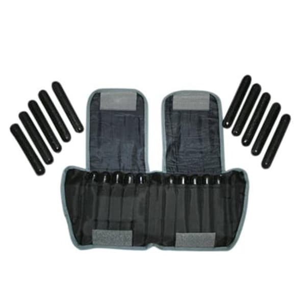 Fabrication Enterprises Fabrication Enterprises 10-3333-1 20 lbs - Cando Adjustable Ankle Weight; Black - 10-3333-1