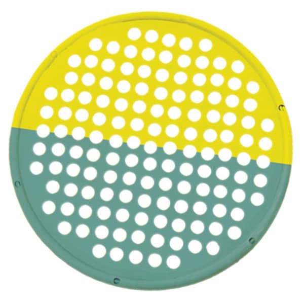 Fabrication Enterprises Cando Hand Exercise Web - Low Powder - 14 in. Diameter- Yellow and Green - 10-0857
