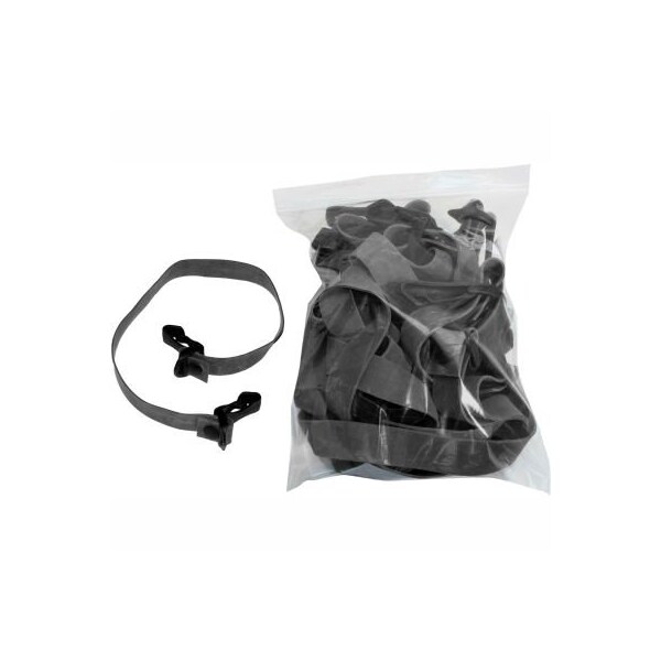 Fabrication Enterprises CanDo Adjustable Exercise Band, X-Heavy, Black, 10 Each - 10-3205-10