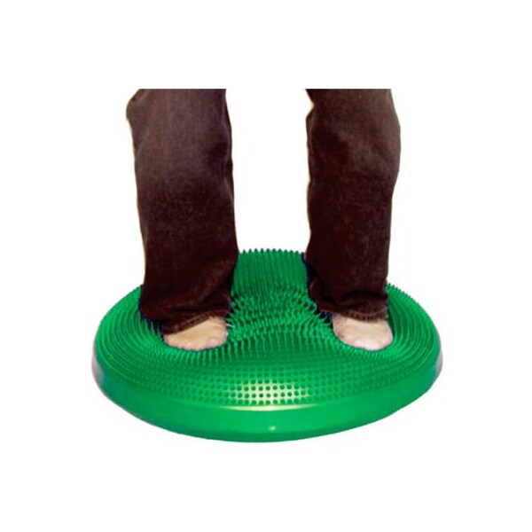 Fabrication Enterprises CanDo Inflatable Vestibular Seating/Standing Disc, 60 cm (24"), Green - 30-1868G