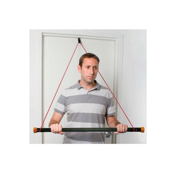 Fabrication Enterprises CanDo Tubing W/ Overdoor Pull-Down Bar, Red, Light, 1 Set - 1154807
