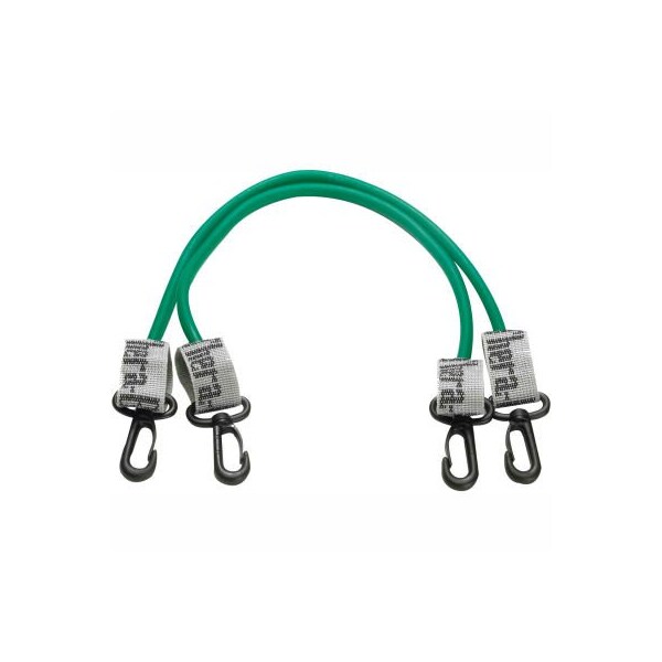 Fabrication Enterprises Thera-Band Exercise Station Accessory, 12" Green Tubing with Connectors, 1 Pair - 10-1583