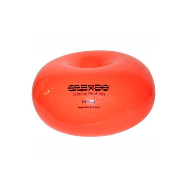 Fabrication Enterprises CanDo Donut Ball, 22" Dia. x 12"H, Orange, 300 lbs. Capacity - 30-1952
