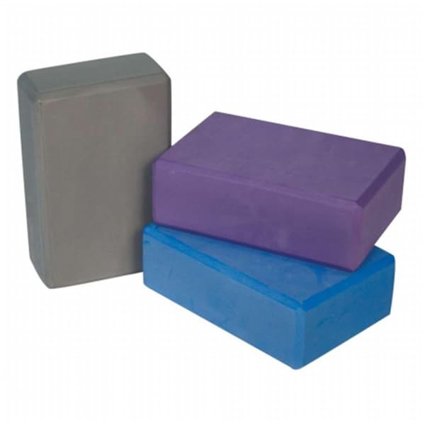 Refuah 9L x 6W x 3 in. Yoga Block - Blue - RE472020
