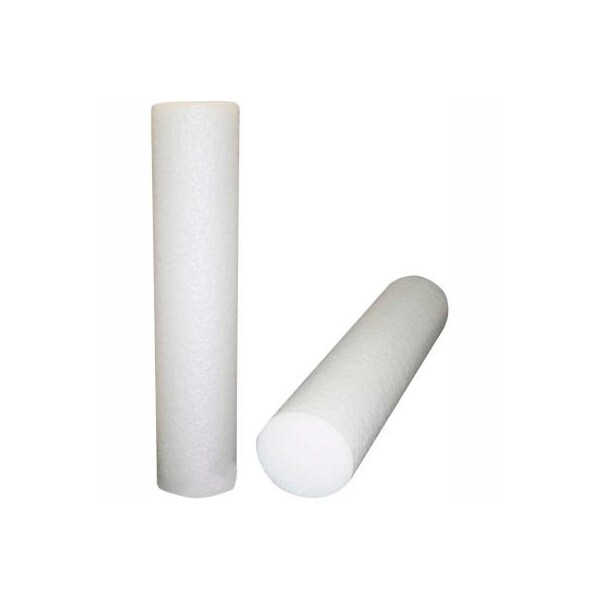 Fabrication Enterprises CanDo Jumbo White PE Round Foam Roller, 8" Dia. x 36"L - 30-2260