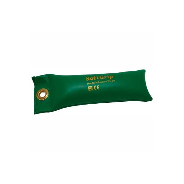Fabrication Enterprises CanDo SoftGrip Hand Weight, 2 lb., Green - 10-0353-1