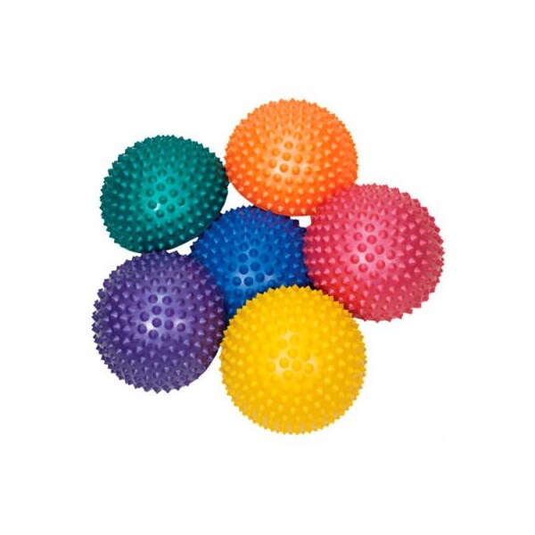 Fabrication Enterprises CanDo Inflatable Balance Stone, 17.5 cm (7") Diameter, Colors Vary, Set of 6 - 30-1982-6