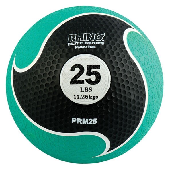 Champion Sports 25 lbs Rhino Elite Medicine Ball, Green - CH56063