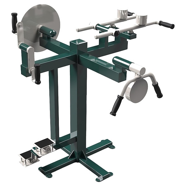 Triactive Usa Accessible Multi-Gym, 54 in H, Beige/Green - MGYM