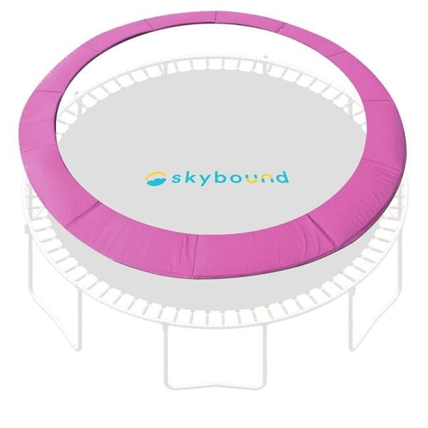 Skybound SkyBound P1-1512BPN 15 ft. Trampoline Pad Spring Cover Fits Up To 8 in. Springs; Pink - Standard - P1-1512BPN
