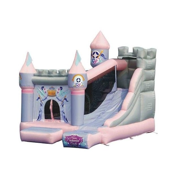 Kidwise Kidwise KWSS-PR-205 Kidwise Princess Enchanted Castle  With Slide Bounce House - KWSS-PR-205