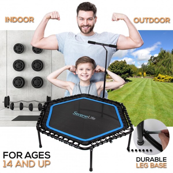 Serenelife Foldable Sport Fitness Trampoline 50" - SLELT518