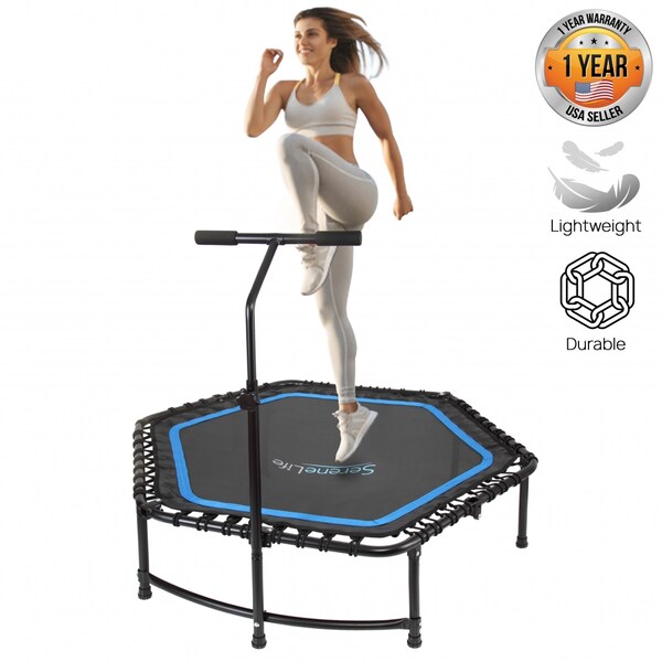 Serenelife Foldable Sport Fitness Trampoline 50" - SLELT518