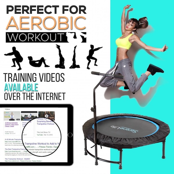Serenelife Foldable Sport Fitness Trampoline 40" - SLELT418