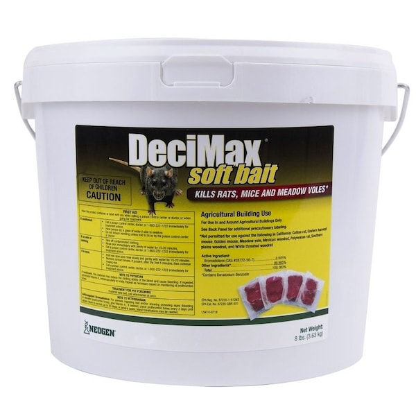 Neogen NEOGEN DeciMax 116841 Soft Bait Rodenticide, Paste, 8 lb Pail - 116841
