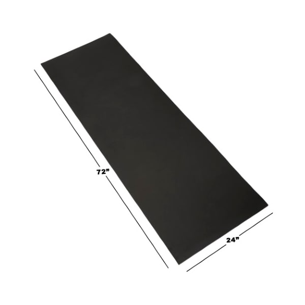 Leisure Sports Extra Thick Yoga Mat, Non-Slip Comfort Foam, Durable Exercise Mat For Fitness, Pilates (Black) - 666662WEC