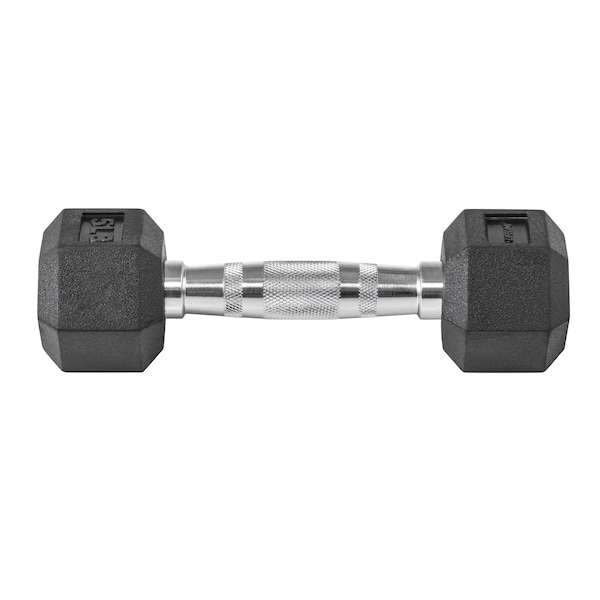 Lifeline Fitness Hex Rubber Dumbbell, 5lbs - LLHRD5