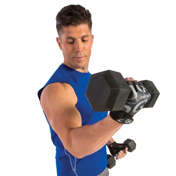 Gofit Men's Premium Leather Elite Trainer Gloves Large - GF-MLG-L/CAM