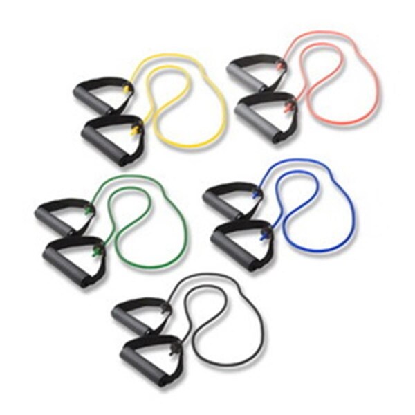 Fabrication Enterprises Fabrication Enterprises 10-5569 48 in. Cando Exercise Tubing with Handles Set - 5 Piece - 1340350