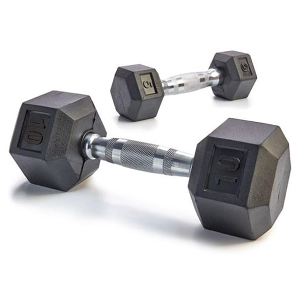 T-Care Rubber Hex Dumbbell Set - T-1414848