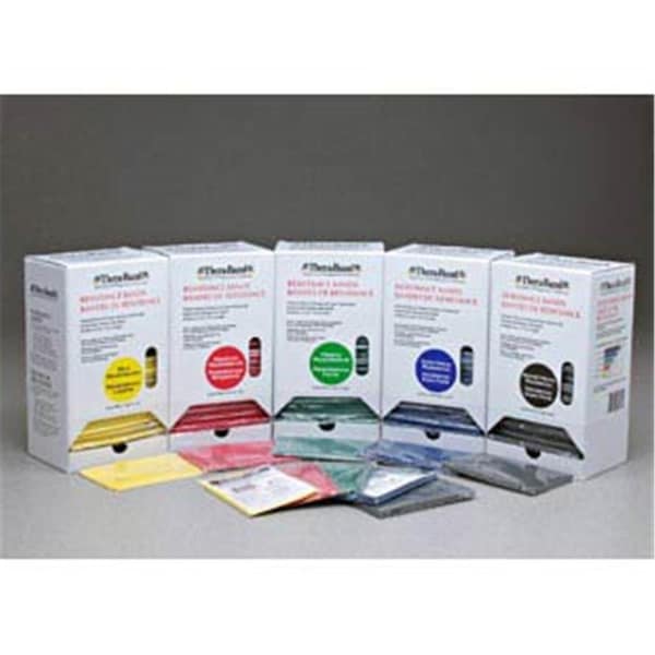 Theraband Thera-Band  15-5 ft. Starter Dispenser Pack, Black - 15 Piece - 20960