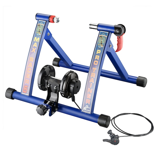 Rad Sportz Max Racer Pro Bike Trainer - Convert Bicycle into Stationary Exercise Bike for Indoor Riding Blue - 83-DT5070