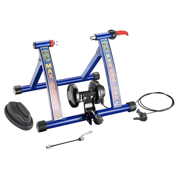 Rad Sportz Max Racer Pro Bike Trainer - Convert Bicycle into Stationary Exercise Bike for Indoor Riding Blue - 83-DT5070