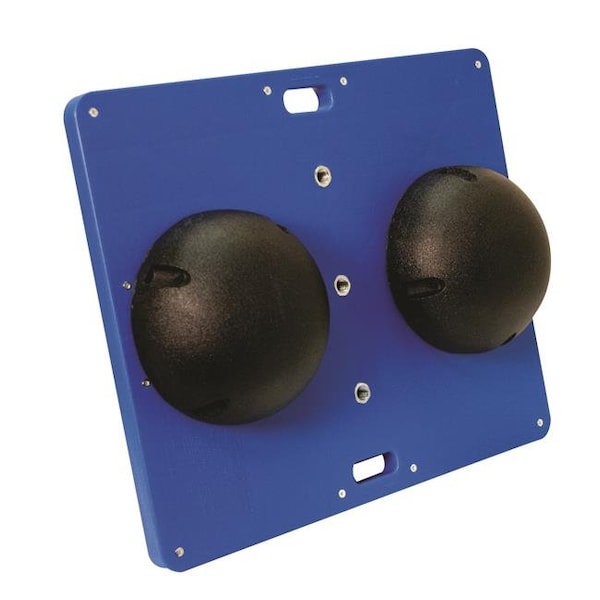 Cando International Cando 10-2034 15 x 18 in. Balance Combo Wobble & Rocker Board; Black - 49218