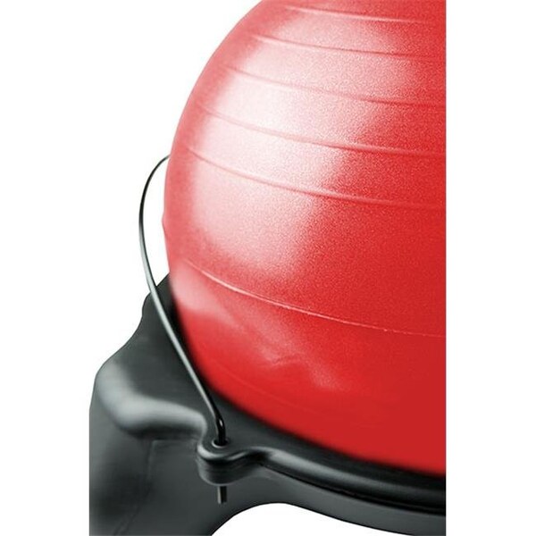 Fabrication Enterprises Fabrication Enterprises 30-1796R Cando Plastic Exercise Ball Stool & Trainer With Locking Casters Ball; Red - 30-1796R