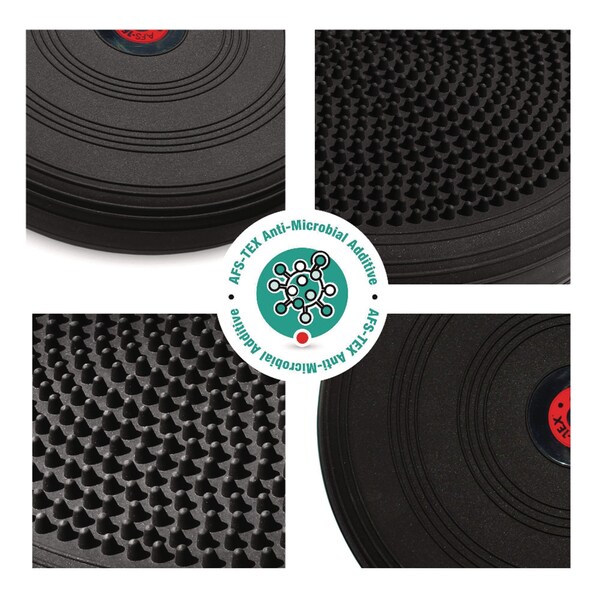 Floortex ATS-TEX Active Balance Disc, 13" Diameter, Midnight Black - FCBD1313RBK