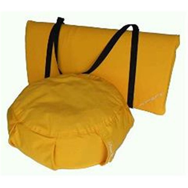 Peach Blossom Yoga Yoga Studio Set ZafuZabuton Set With Stap A5 Yellow - 11003A5