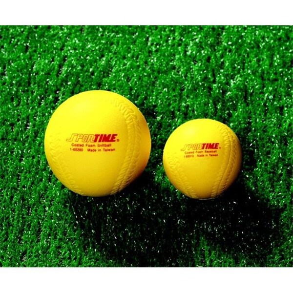 Sportime Sportime 009185 Coated Foam Softball; Yellow - 9185