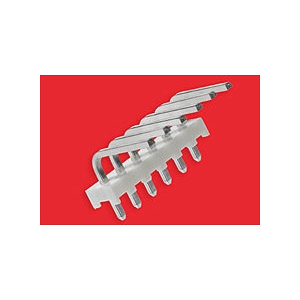 Conector de placa de Molex, 11 contactos, 1 fila, macho, ángulo recto, terminal de soldadura, bloqueo, color natural - 26603110