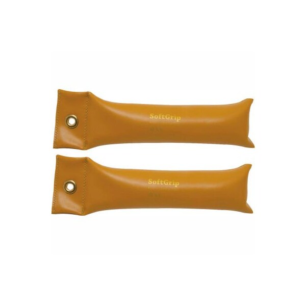 Fabrication Enterprises CanDo SoftGrip Hand Weight, 5 lb., Gold, 1 Pair - 10-0357-2