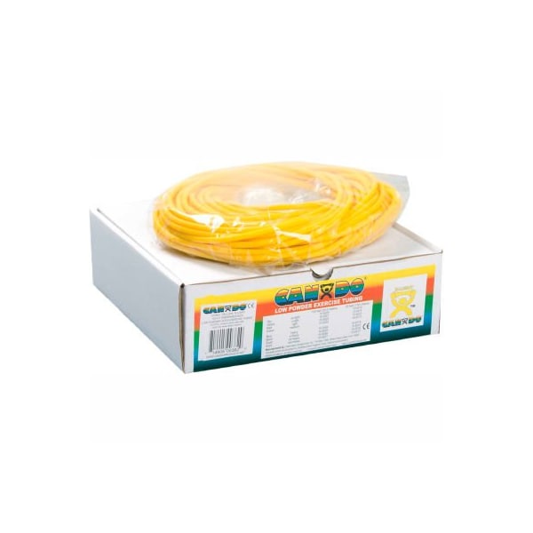 Fabrication Enterprises CanDo Low Powder Exercise Tubing, Yellow, 100' Roll/Box - 1322818