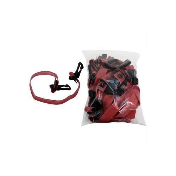 Fabrication Enterprises CanDo Adjustable Exercise Band, Light, Red, 10 Each - 10-3202-10