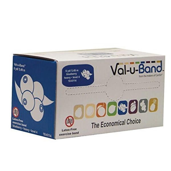Val-U-Band 6 Yard Level 4 by 7 Latex Free Band, Blueberry - VAL-U-BAND-10-6114