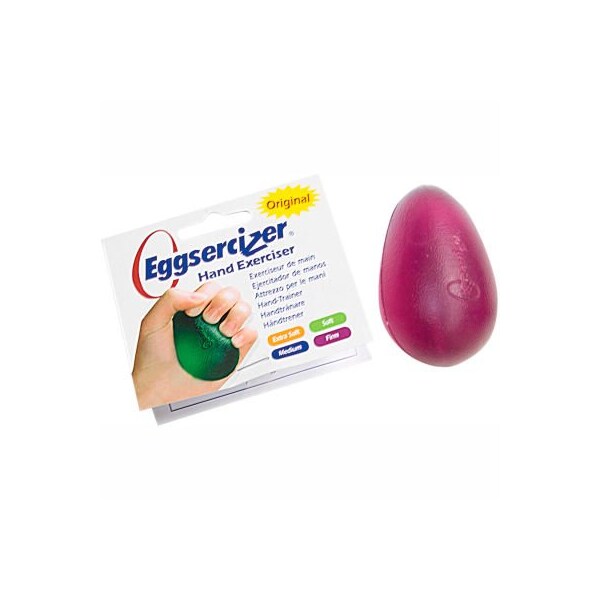 Fabrication Enterprises Eggsercizer Hand Exerciser, Firm, Purple - 10-1293