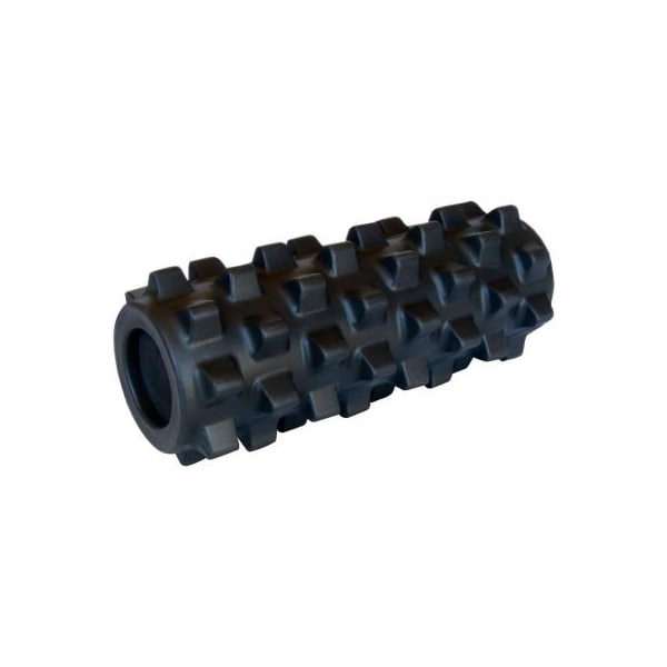 Fabrication Enterprises RumbleRoller Massage Foam Roller, 5" Dia. x 12"L, X-Firm, Black - 30-2372