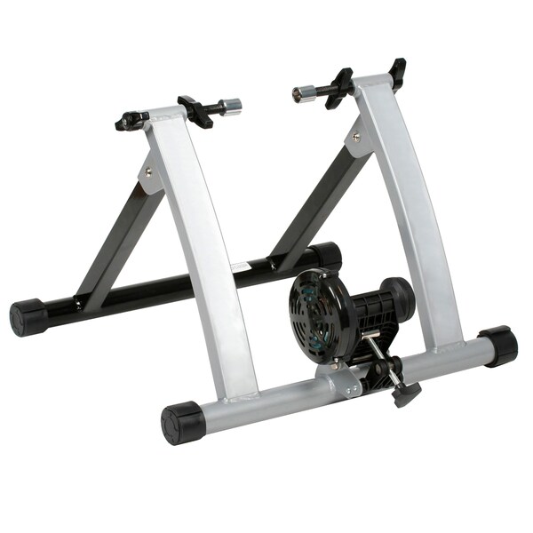 Rad Sportz Bike Trainer, Convert Bicycles into Stationary Exercise Bike, Silver, Indoor Riding All Year Round - 83-DT5063