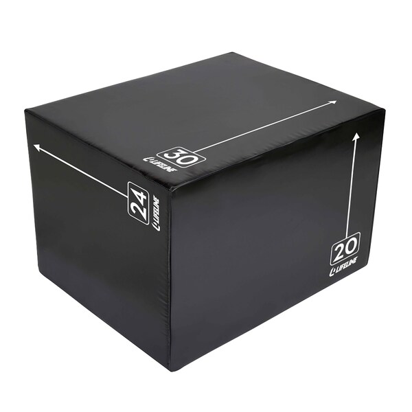 Lifeline Fitness Fitness 3-IN-1 FOAM PLYO BOX - 20in-24in-30in - LLPB3IN1