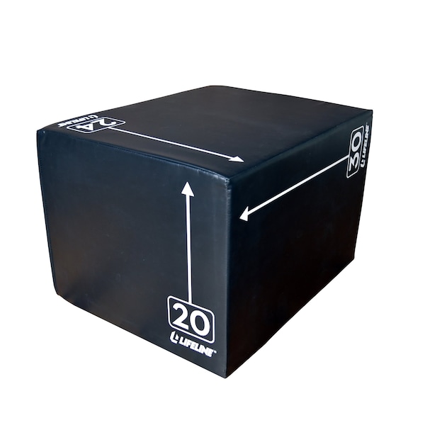 Lifeline Fitness Fitness 3-IN-1 FOAM PLYO BOX - 20in-24in-30in - LLPB3IN1