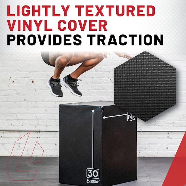 Lifeline Fitness Fitness 3-IN-1 FOAM PLYO BOX - 20in-24in-30in - LLPB3IN1