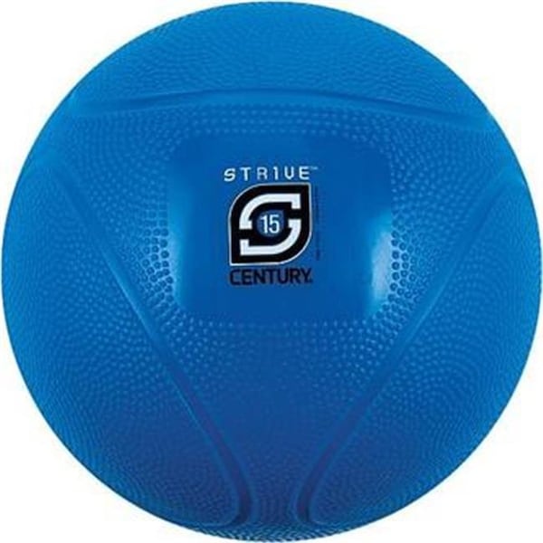 Century Century 24942P-600815 15 lbs Strive Medicine Ball - Blue - 24942P-600815