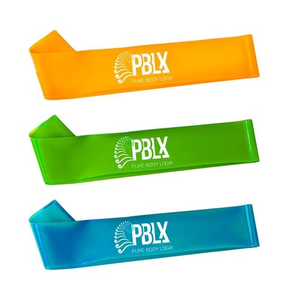 Pblx PBLX 80030 Linx Mini Band & Workout Booklet; 3 Bands - 80030
