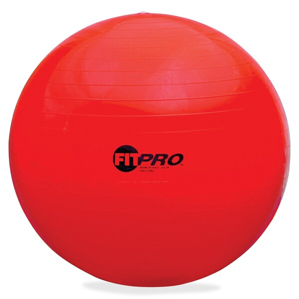 Champion Sports FitPro Training Exercise Ball, 65cm Red - FP65