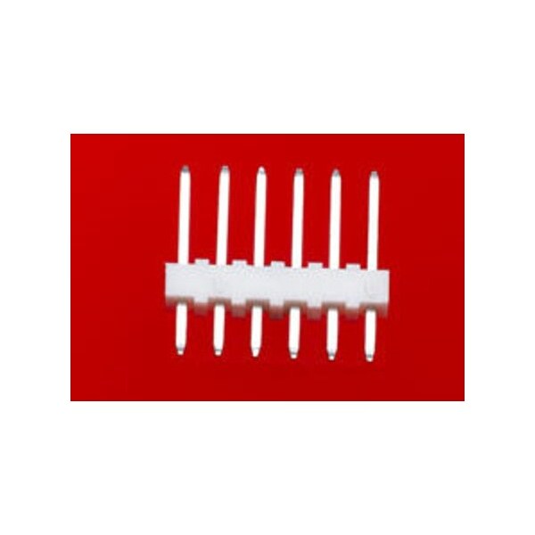 Conector de placa Molex, 16 contactos, 1 fila, macho, recto, paso de 0.1 pulgadas, terminal de soldadura, rojo - 22102161