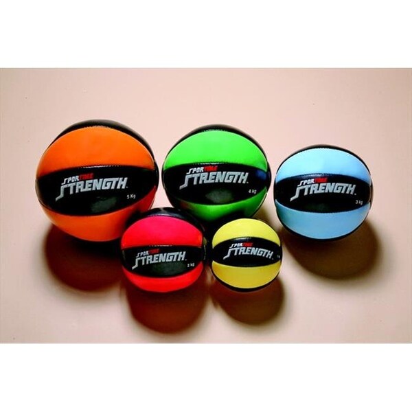 Sportime Sportime 1017768 8.8 Lb Strength Medicine Ball; Green & Black - 1017768