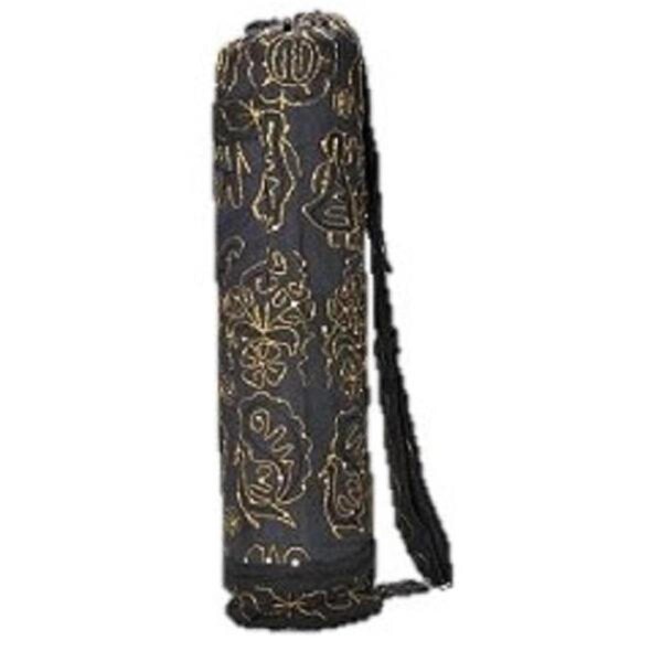 Apariencia OM101028-Black Hand Crafted Chic Yoga Bag - Black - AP2447173